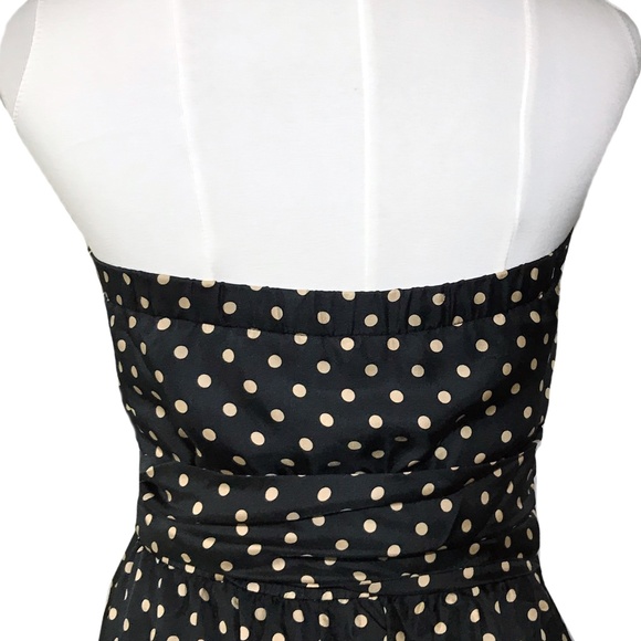 BCBGMaxAzria: Flirty Silk Cocktail Dress–polka dot with bubble skirt - Picture 3 of 7